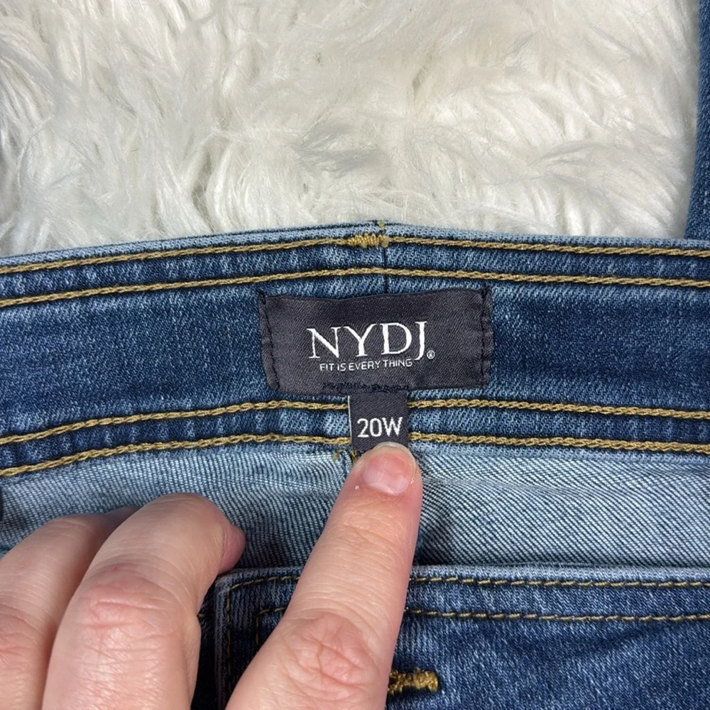 NYDJ Marilyn Straight Plus Size Denim Jeans - Picture 5 of 8